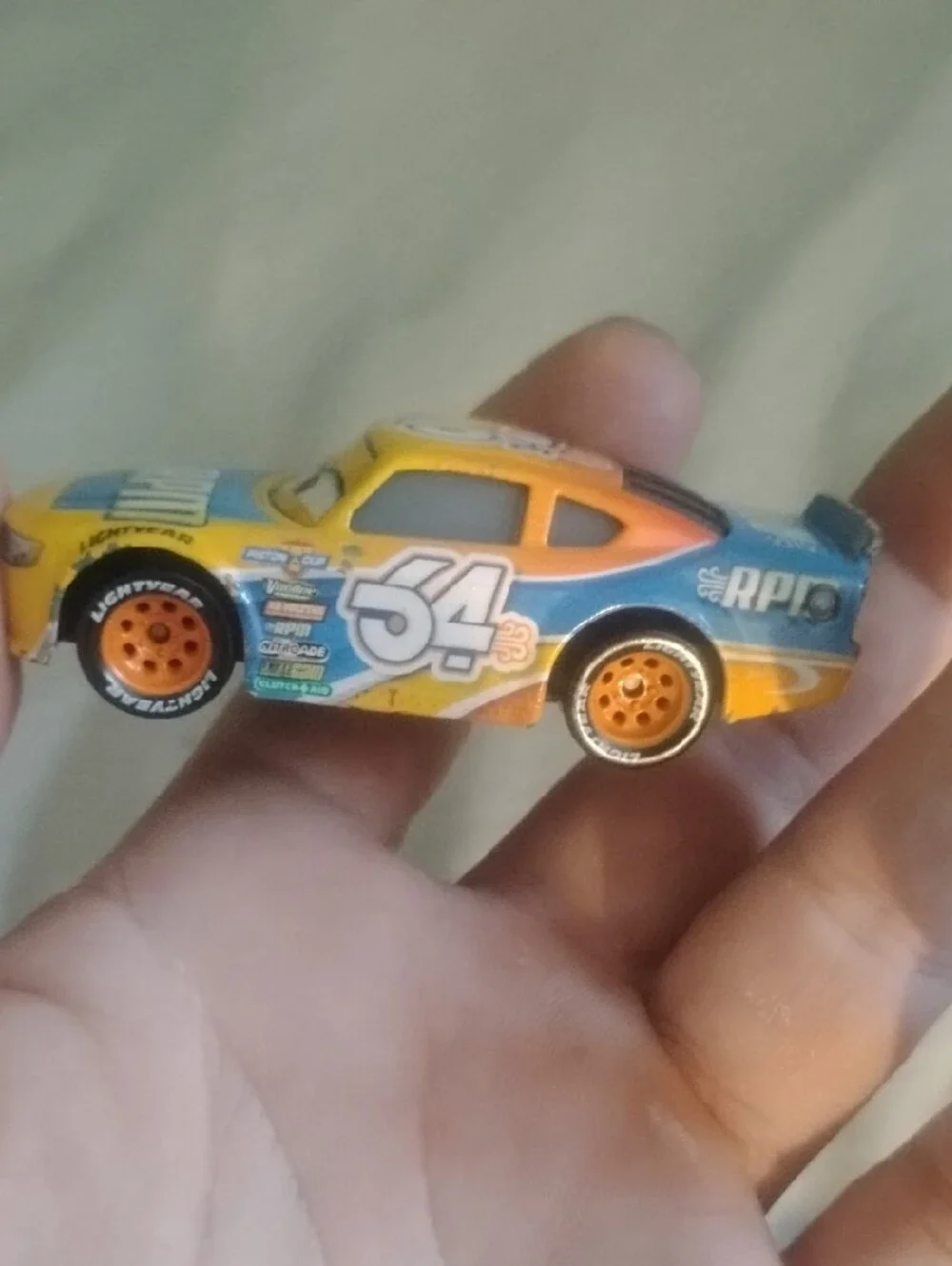 #54 Bruce Miller Pixar Cars 3 Diecast